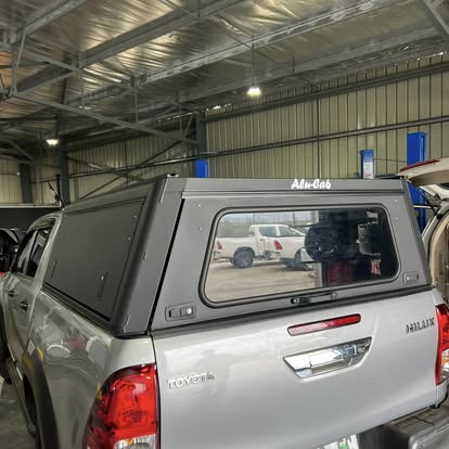 Alu-Cab canopy fitted to a Toyota Hilux double cab