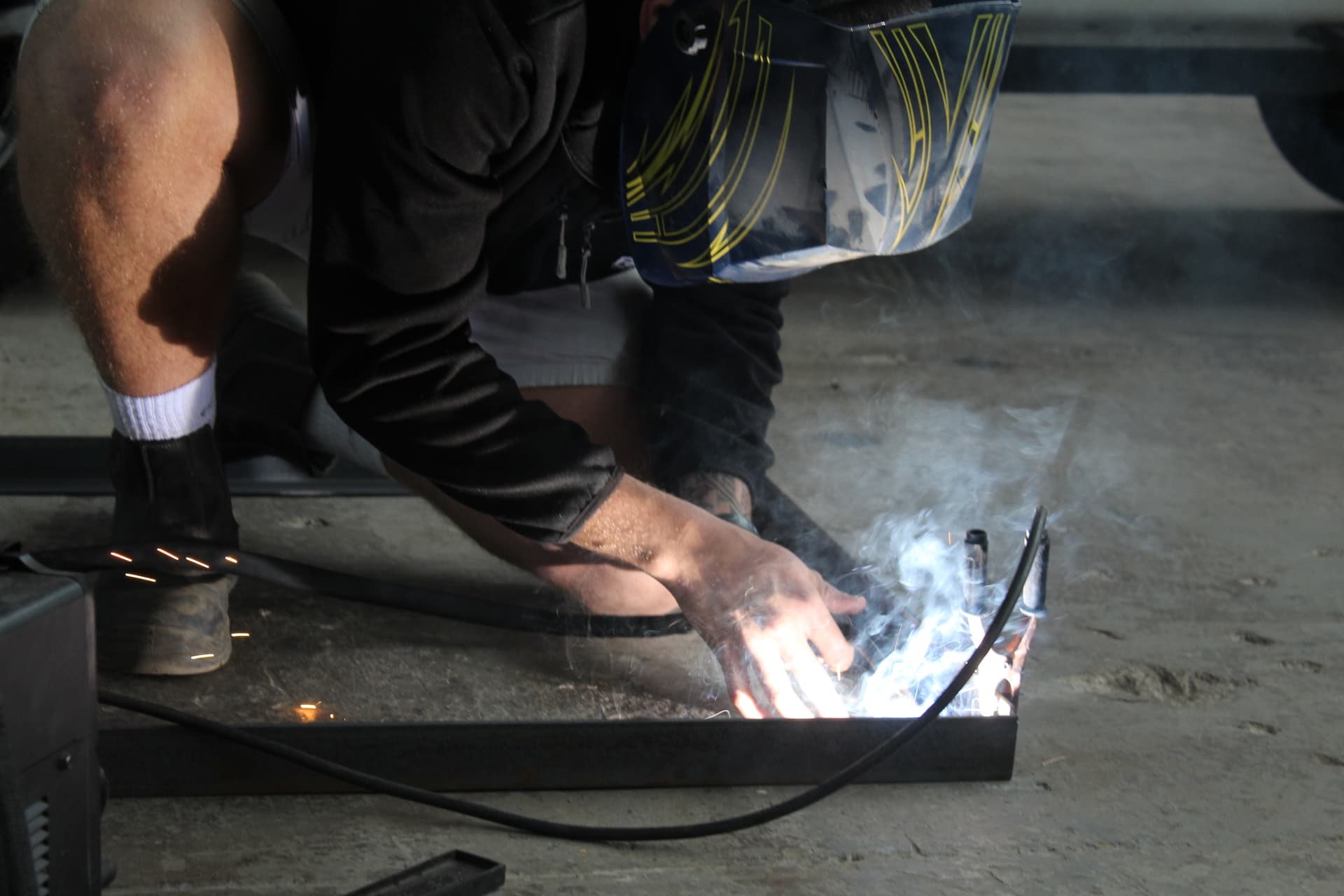Custom fabrication and welding in the Alpha workshop